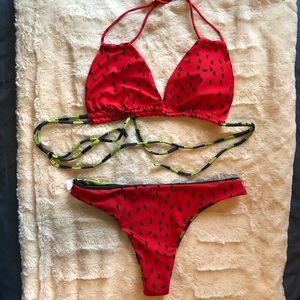 Watermelon bikini reversible